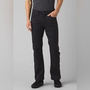 Prana Men’s Brion Slim Fit Pants in Black, size 33x34